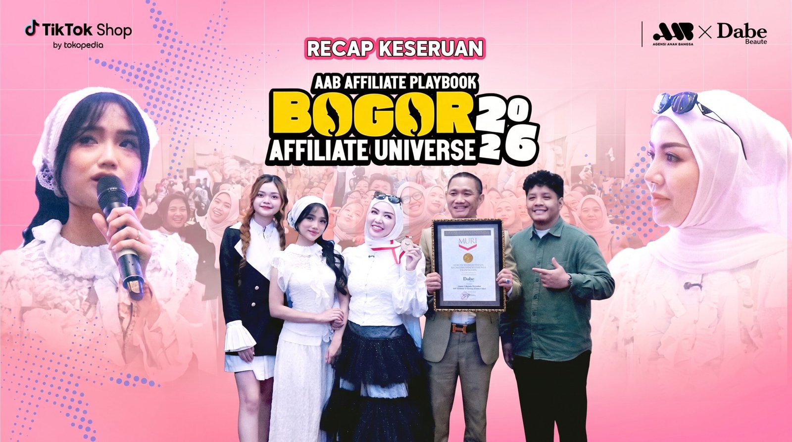 Bogor Affiliate Universe: Gebrakan Agensi Anak Bangsa Cetak Rekor MURI Bersama Dabe Beaute